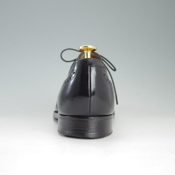 極上★クロケット&ジョーンズ 8E【貴重★(英)ニュー&リングウッド別注/New&Lingwood】フルブローグ/黒/メンズ/Crockett&Jones★e276