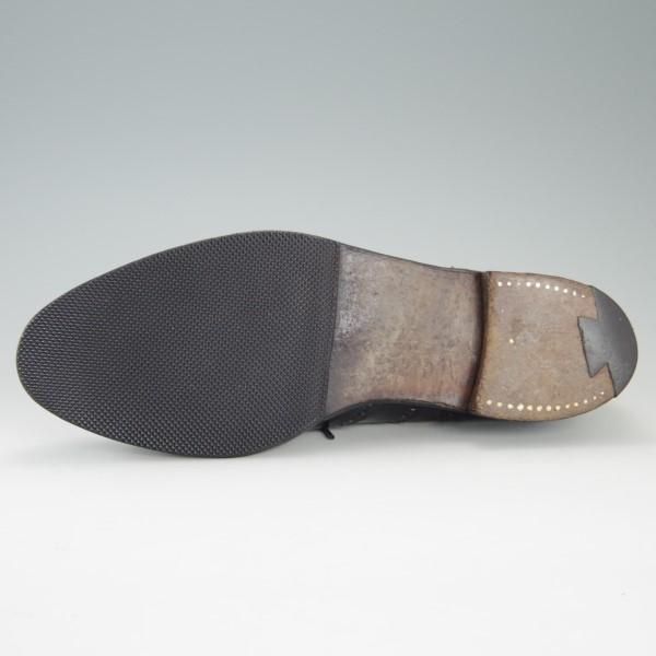 極上★クロケット&ジョーンズ 8E【貴重★(英)ニュー&リングウッド別注/New&Lingwood】フルブローグ/黒/メンズ/Crockett&Jones★e276