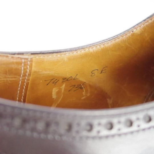 極上★クロケット&ジョーンズ 8E【貴重★(英)ニュー&リングウッド別注/New&Lingwood】フルブローグ/黒/メンズ/Crockett&Jones★e276