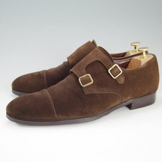 極上★クロケット&ジョーンズ 8.5D【モデル定価￥105,840-★ハンドグレードライン/REPTON】337ラスト/ダブルモンク/Crockett&Jones★e277