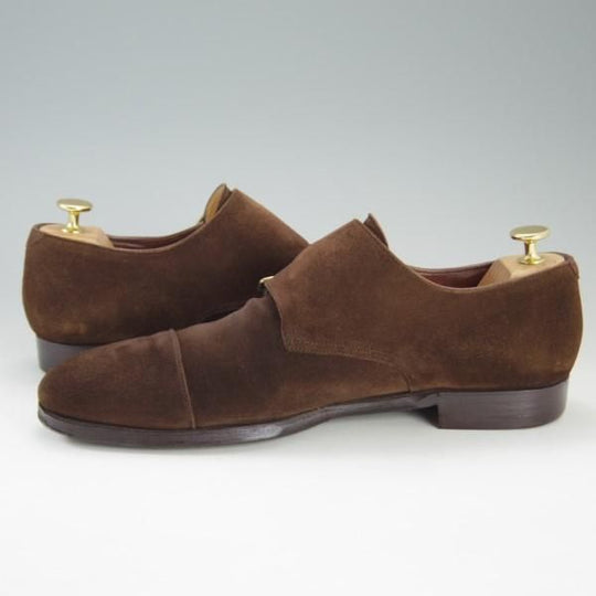 極上★クロケット&ジョーンズ 8.5D【モデル定価￥105,840-★ハンドグレードライン/REPTON】337ラスト/ダブルモンク/Crockett&Jones★e277