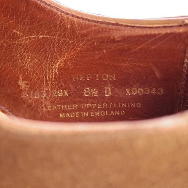 極上★クロケット&ジョーンズ 8.5D【モデル定価￥105,840-★ハンドグレードライン/REPTON】337ラスト/ダブルモンク/Crockett&Jones★e277