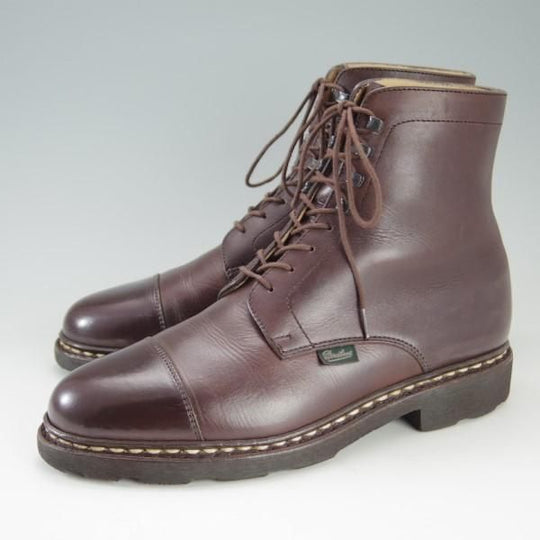 美品★パラブーツ SIZE 5【定価￥77,760-★ストレートチップ/ブーツ/NEUILLY】リスレザー/カフェ/CAFE/濃茶/メンズ/Paraboot★e278