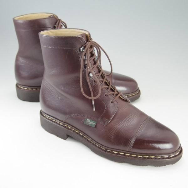美品★パラブーツ SIZE 5【定価￥77,760-★ストレートチップ/ブーツ/NEUILLY】リスレザー/カフェ/CAFE/濃茶/メンズ/Paraboot★e278