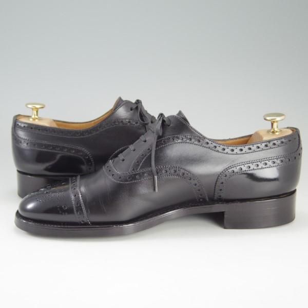 極上★J.M.ウェストン 8D【定価129,600-★セミブローグ/310/11ラスト】クラシックライン/カーフ/黒/メンズ/Weston/ウエストン★e280