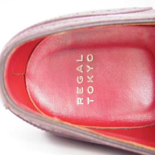 極上★(銀座)REGAL TOKYO サイズ 25【定価￥56,160-★プレステージライン/W986/フルブローグ】赤茶/リーガルトウキョウ★e281