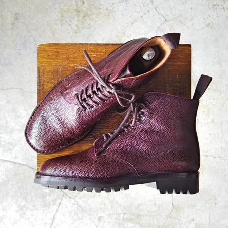 極美品★(英)チーニー 5.5F【定価￥74,520-★ヴェルトショーン製法/コマンドソール仕様】AYR C/プレーントゥ/ブーツ/赤茶/CHEANEY★e291