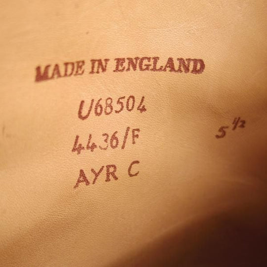 極美品★(英)チーニー 5.5F【定価￥74,520-★ヴェルトショーン製法/コマンドソール仕様】AYR C/プレーントゥ/ブーツ/赤茶/CHEANEY★e291