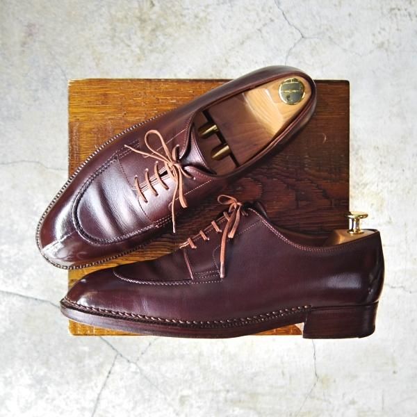 極上★ジョンロブ UK8程度【時価100万円前後★ビスポーク品/ノルベジェーゼ製法】Uチップ/バッファローレザー/メンズ/JOHN LOBB★e294