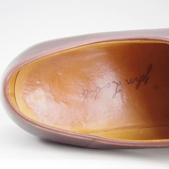 極上★ジョンロブ UK8程度【時価100万円前後★ビスポーク品/ノルベジェーゼ製法】Uチップ/バッファローレザー/メンズ/JOHN LOBB★e294