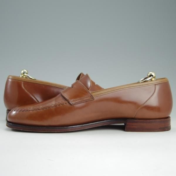 極美品★クロケット&ジョーンズ 8E【貴重★ウイスキーコードバン仕様/HARVARD】314ラスト/コインローファー/Crockett&Jones★e295