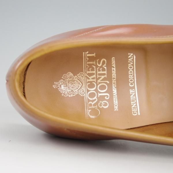 極美品★クロケット&ジョーンズ 8E【貴重★ウイスキーコードバン仕様/HARVARD】314ラスト/コインローファー/Crockett&Jones★e295