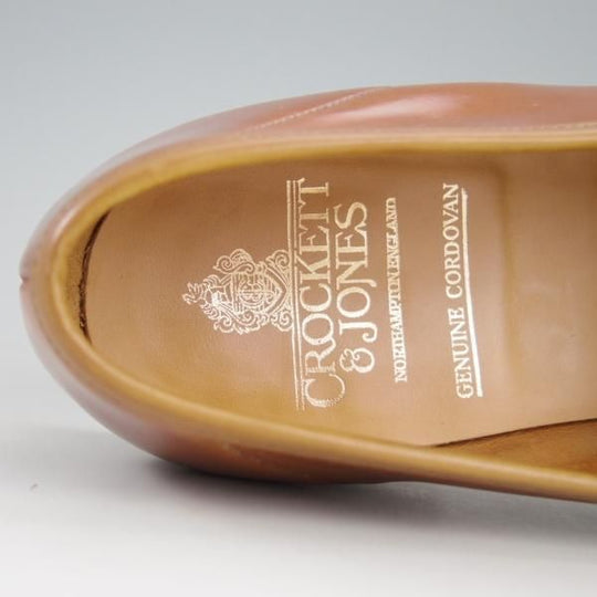 極美品★クロケット&ジョーンズ 8E【貴重★ウイスキーコードバン仕様/HARVARD】314ラスト/コインローファー/Crockett&Jones★e295