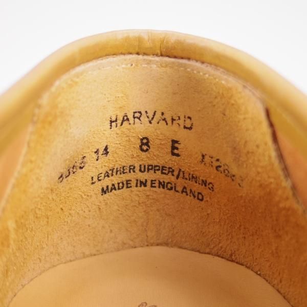 極美品★クロケット&ジョーンズ 8E【貴重★ウイスキーコードバン仕様/HARVARD】314ラスト/コインローファー/Crockett&Jones★e295