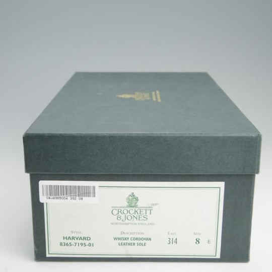 極美品★クロケット&ジョーンズ 8E【貴重★ウイスキーコードバン仕様/HARVARD】314ラスト/コインローファー/Crockett&Jones★e295