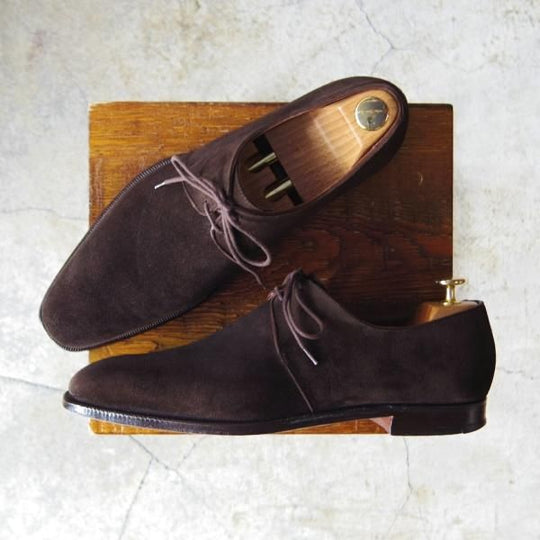 美品★クロケット&ジョーンズ 8D【★ハンドグレードライン/STANLEY】337ラスト/プレーントゥ/Vフロント/濃茶/メンズ/Crockett&Jones★e296