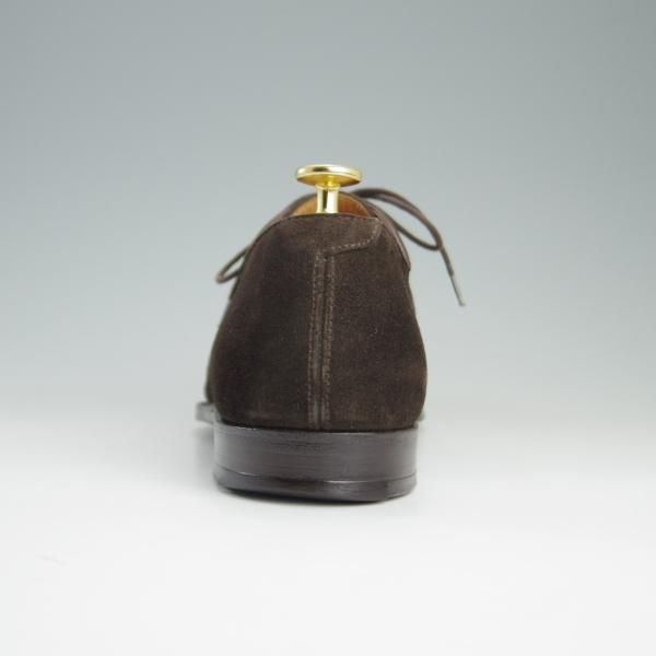 美品★クロケット&ジョーンズ 8D【★ハンドグレードライン/STANLEY】337ラスト/プレーントゥ/Vフロント/濃茶/メンズ/Crockett&Jones★e296