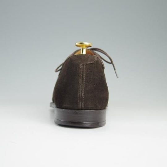 美品★クロケット&ジョーンズ 8D【★ハンドグレードライン/STANLEY】337ラスト/プレーントゥ/Vフロント/濃茶/メンズ/Crockett&Jones★e296