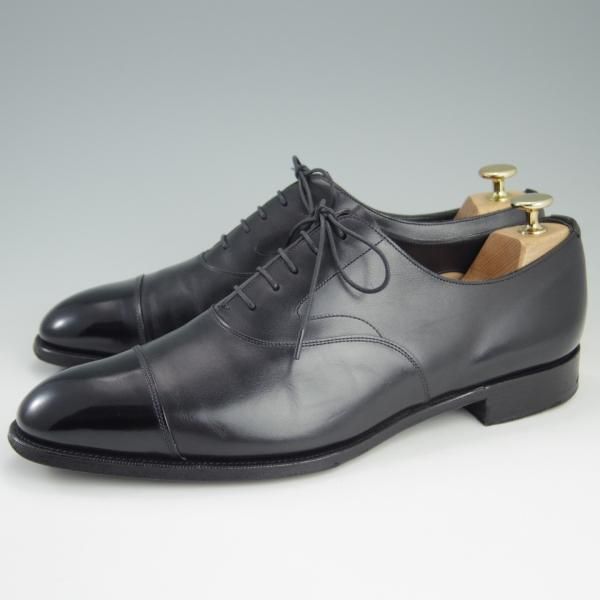 美品★エドワードグリーン 9E【定価￥171,720-★チェルシー/CHELSEA/82ラスト】ストレートチップ/カーフ/黒/メンズ/EDWARD GREEN★e297