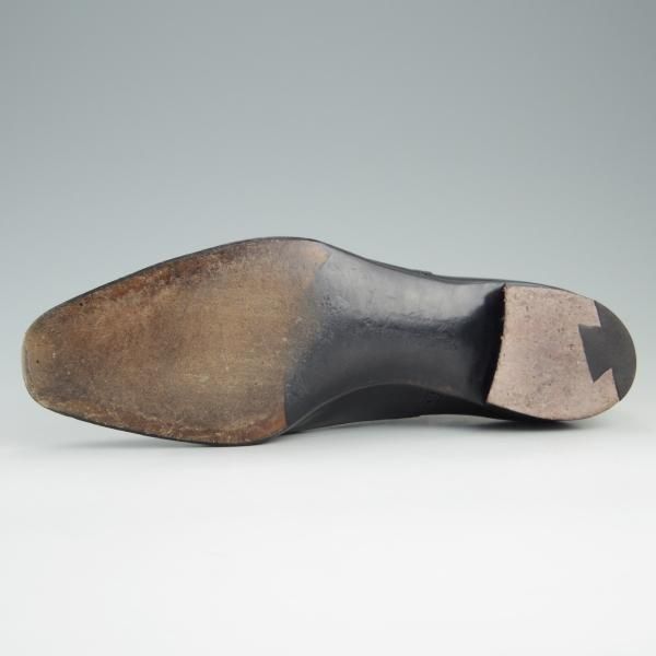 極上★クロケット&ジョーンズ 7E【貴重★(英)ジョージクレバリー別注/ハンドグレード】サイドエラスティック/黒/Crockett&Jones★e299