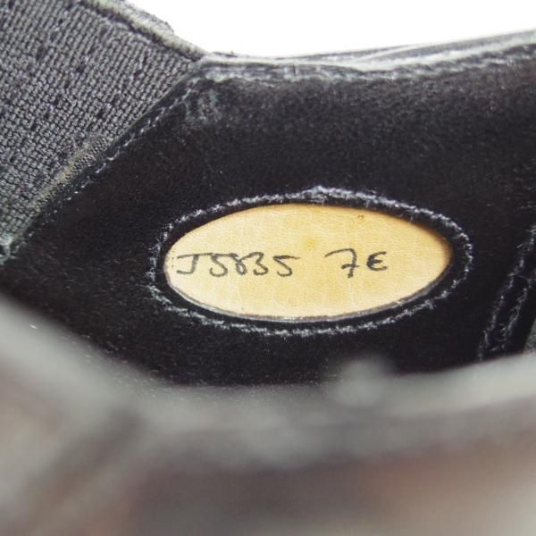 極上★クロケット&ジョーンズ 7E【貴重★(英)ジョージクレバリー別注/ハンドグレード】サイドエラスティック/黒/Crockett&Jones★e299