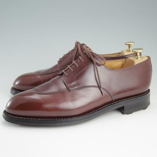 美品★J.M.ウェストン 8D【定価￥129,600-★スプリットトゥ・クラシックダービー/598】25ラスト/Uチップ/茶/Weston/ウエストン★e302