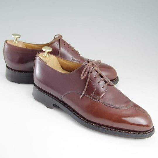 美品★J.M.ウェストン 8D【定価￥129,600-★スプリットトゥ・クラシックダービー/598】25ラスト/Uチップ/茶/Weston/ウエストン★e302
