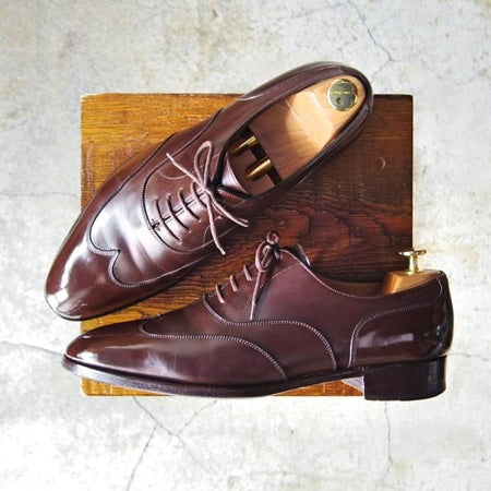 極上★ジョンロブ 8E【定価20万以上★プレステージライン/WARWICK/7000ラスト】ブラインドブローグ/カーフ/濃茶/メンズ/JOHN LOBB★e303