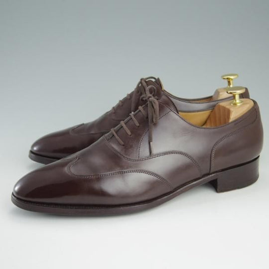 極上★ジョンロブ 8E【定価20万以上★プレステージライン/WARWICK/7000ラスト】ブラインドブローグ/カーフ/濃茶/メンズ/JOHN LOBB★e303