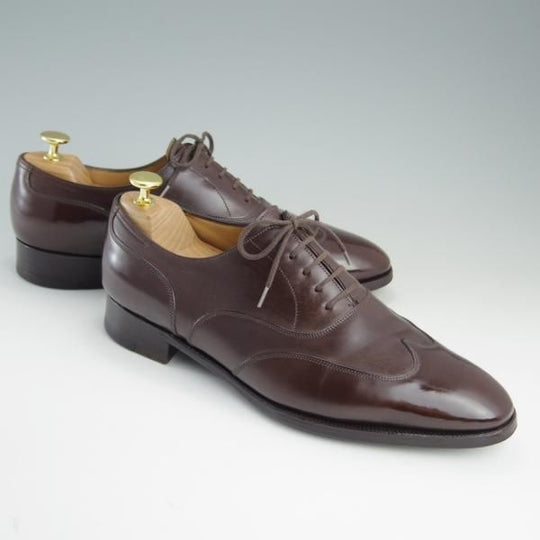 極上★ジョンロブ 8E【定価20万以上★プレステージライン/WARWICK/7000ラスト】ブラインドブローグ/カーフ/濃茶/メンズ/JOHN LOBB★e303