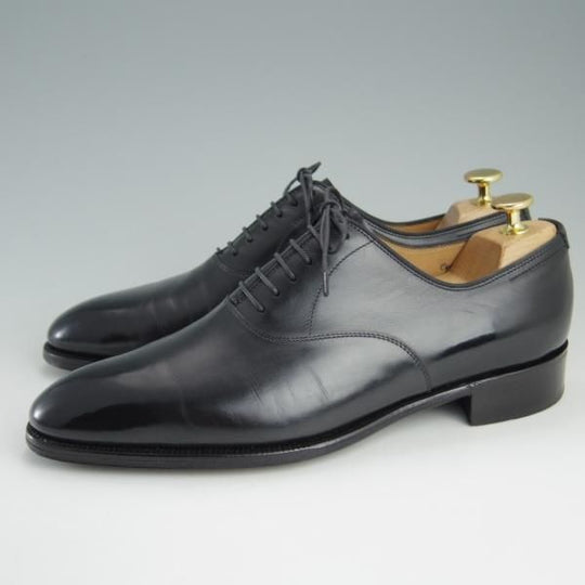 美品★ジョンロブ 7E【定価￥248,400-★プレステージライン/GARNIER 2/ガルニエ/7000ラスト】プレーントゥ/カーフ/黒/JOHN LOBB★e304