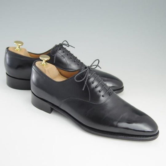 美品★ジョンロブ 7E【定価￥248,400-★プレステージライン/GARNIER 2/ガルニエ/7000ラスト】プレーントゥ/カーフ/黒/JOHN LOBB★e304