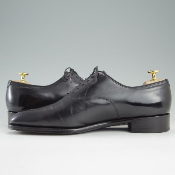 美品★ジョンロブ 7E【定価￥248,400-★プレステージライン/GARNIER 2/ガルニエ/7000ラスト】プレーントゥ/カーフ/黒/JOHN LOBB★e304