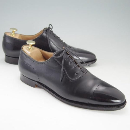 極上★クロケット&ジョーンズ UK6.5/US7D【★ブルックスブラザーズ別注/Peal&co】341ラスト/オックスフォード/黒/Crockett&Jones★e282