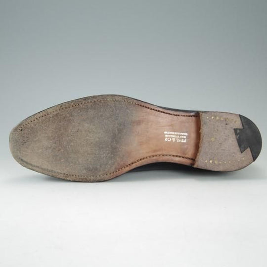 極上★クロケット&ジョーンズ UK6.5/US7D【★ブルックスブラザーズ別注/Peal&co】341ラスト/オックスフォード/黒/Crockett&Jones★e282
