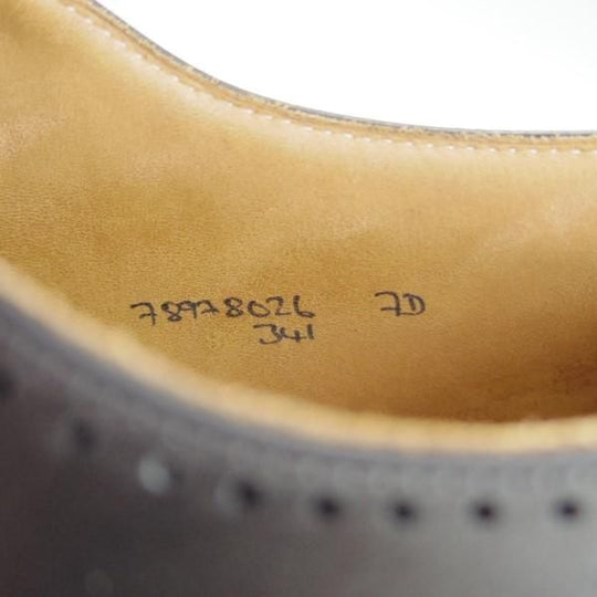 極上★クロケット&ジョーンズ UK6.5/US7D【★ブルックスブラザーズ別注/Peal&co】341ラスト/オックスフォード/黒/Crockett&Jones★e282