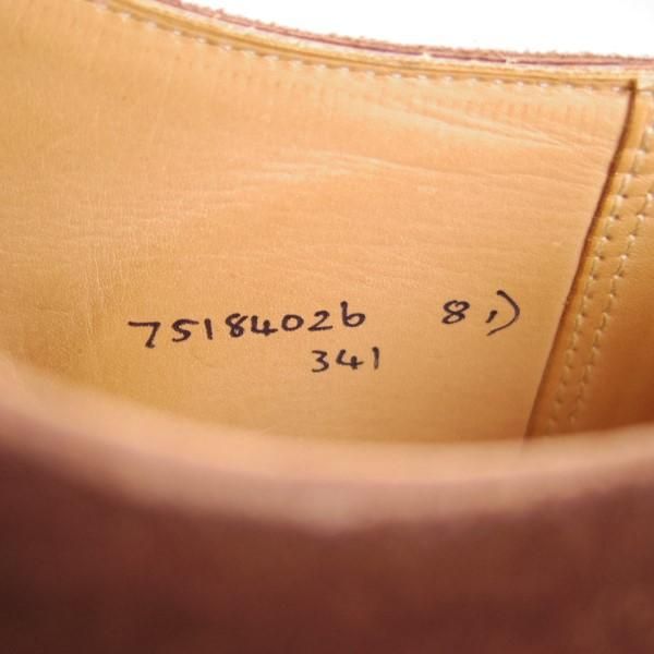 極上★クロケット&ジョーンズ UK7.5/US8D【★ブルックスブラザーズ別注/Peal&co】341ラスト/ダブルモンク/スエード/茶/Crockett&Jones★e283