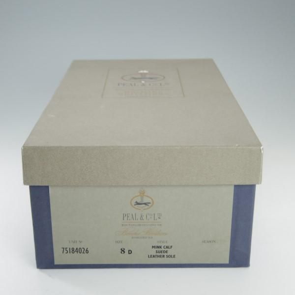 極上★クロケット&ジョーンズ UK7.5/US8D【★ブルックスブラザーズ別注/Peal&co】341ラスト/ダブルモンク/スエード/茶/Crockett&Jones★e283