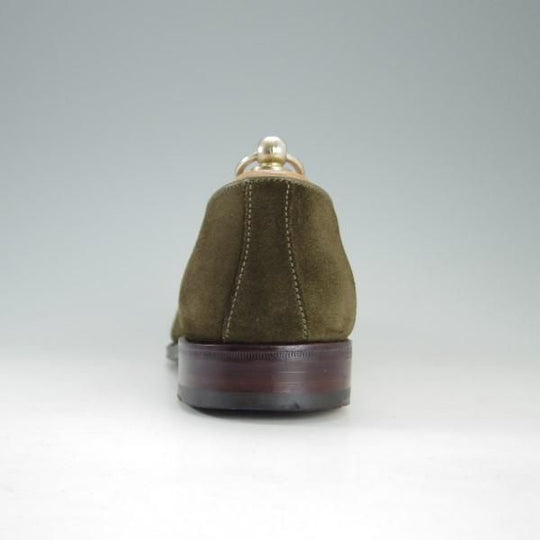 極美品★(スペイン製)カルミナ SIZE 5.5【定価￥71,280-★フルストラップ仕様/コインローファー】80372/UETAMラスト/濃緑/CARMINA★e284