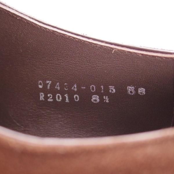 美品★三陽山長 SIZE 8.5【★ダブルモンク/R2010ラスト】スエード/濃茶/メンズ/SanyoYamacho★e285