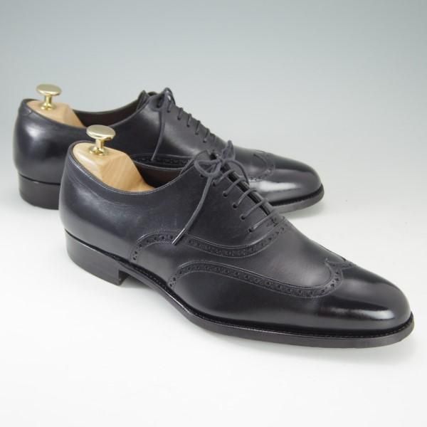 美品★三陽山長 SIZE 7.5【★オックスフォードシューズ】カーフ/黒/メンズ/SanyoYamacho★e287