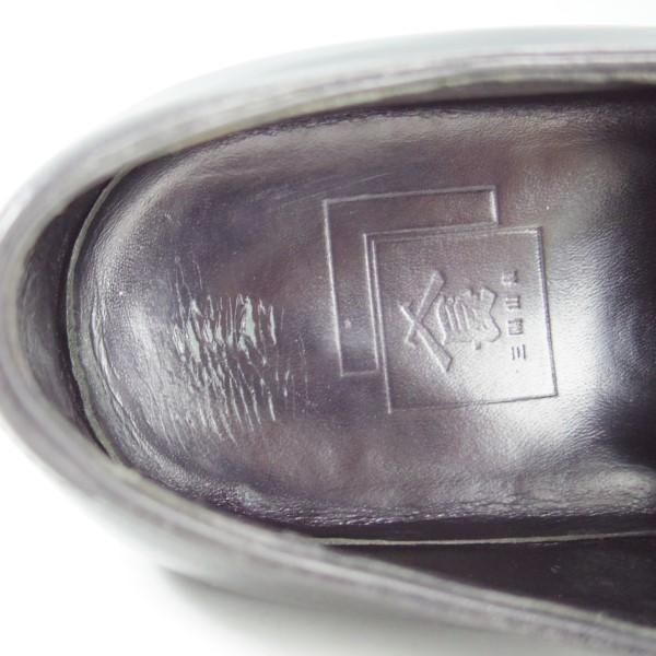 美品★三陽山長 SIZE 7.5【★オックスフォードシューズ】カーフ/黒/メンズ/SanyoYamacho★e287