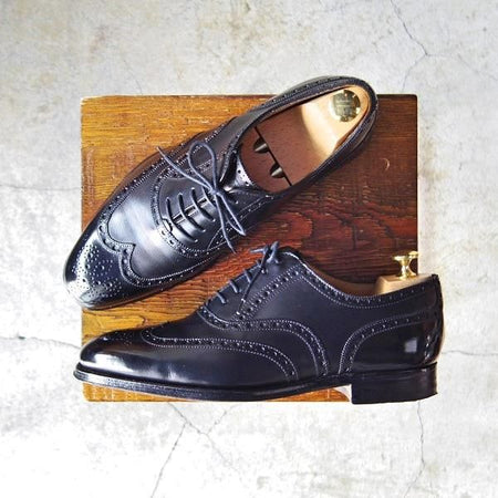 美品★(英)グレンソン 6.5F【貴重★footmaster/フットマスター】22356-01/フルブローグ/カーフ/黒/メンズ/GRENSON★e288