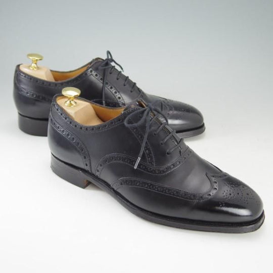 美品★(英)グレンソン 6.5F【貴重★footmaster/フットマスター】22356-01/フルブローグ/カーフ/黒/メンズ/GRENSON★e288