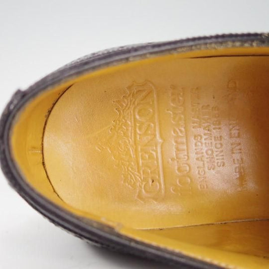 美品★(英)グレンソン 6.5F【貴重★footmaster/フットマスター】22356-01/フルブローグ/カーフ/黒/メンズ/GRENSON★e288