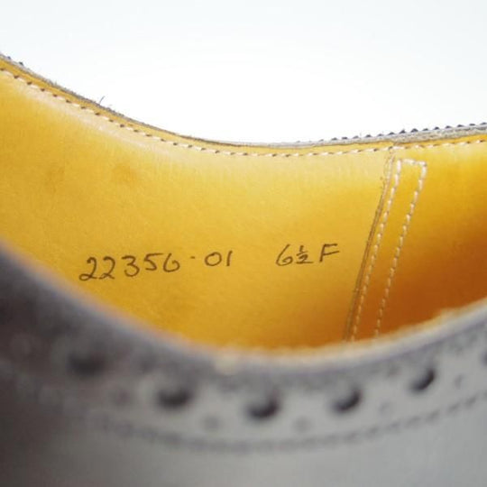 美品★(英)グレンソン 6.5F【貴重★footmaster/フットマスター】22356-01/フルブローグ/カーフ/黒/メンズ/GRENSON★e288