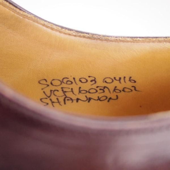 美品★チャーチ 50G/UK5【定価￥101,520-★シャノン/SHANNON】103ラスト/5都市ロゴ/ポリッシュドバインダーカーフ/赤茶/Church's★e307