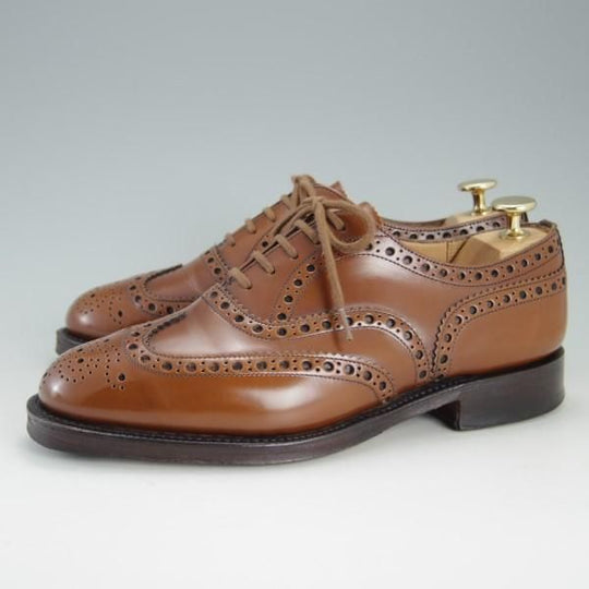 美品★チャーチ 50G/UK5【定価￥95,040-★バーウッド/BURWOOD】81ラスト/5都市ロゴ/ポリッシュドバインダーカーフ/メンズ/Church's★e308