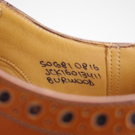 美品★チャーチ 50G/UK5【定価￥95,040-★バーウッド/BURWOOD】81ラスト/5都市ロゴ/ポリッシュドバインダーカーフ/メンズ/Church's★e308