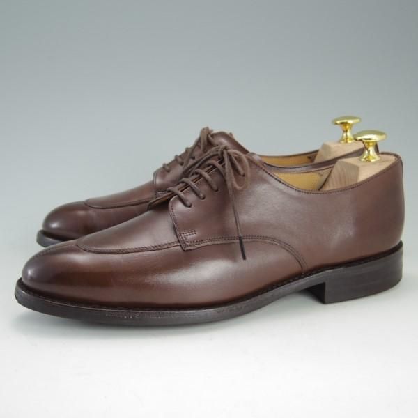 美品★ロイドフットウェア 5.5E【ダイナイトソール仕様★(英)BARKER製/Vシリーズ】Uチップ/カーフ/茶/メンズ/Lloyd Footwear★e310